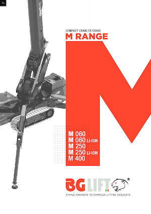 Gru cingolate - braccio telescopico BG Lift M 060 Li-ion