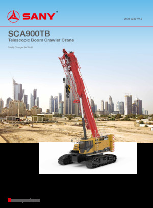 Gru cingolate - braccio telescopico Sany SCA900TB