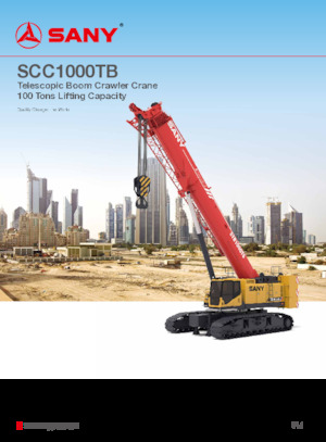 Gru cingolate - braccio telescopico Sany SCC1000TB