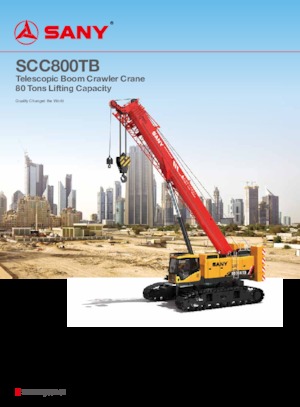 Gru cingolate - braccio telescopico Sany SCC800TB