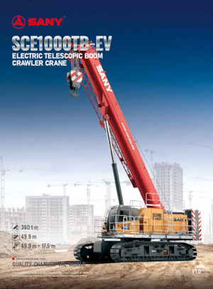 Gru cingolate - braccio telescopico Sany SCE1000TB-EV