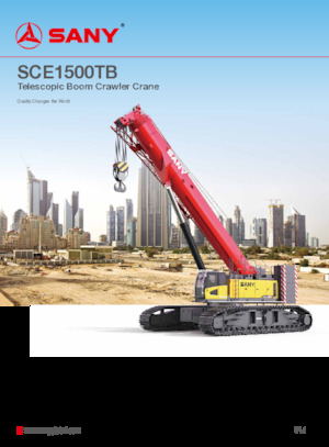 Gru cingolate - braccio telescopico Sany SCE1500TB