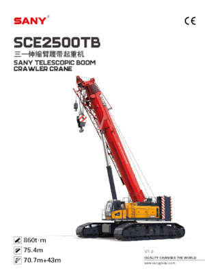 Gru cingolate - braccio telescopico Sany SCE2500TB