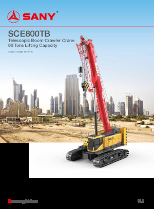 Gru cingolate - braccio telescopico Sany SCE800TB