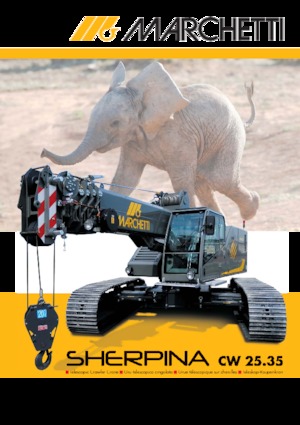Gru cingolate - braccio telescopico Marchetti Sherpina 25.35