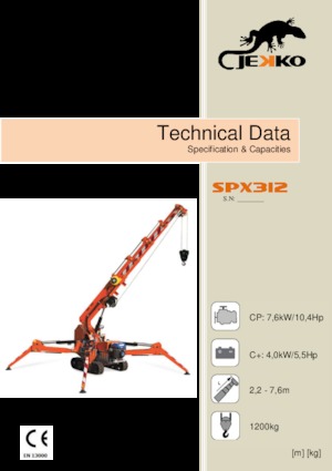 Gru cingolate - braccio telescopico Jekko SPX312