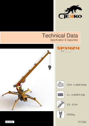 Gru cingolate - braccio telescopico Jekko SPX424