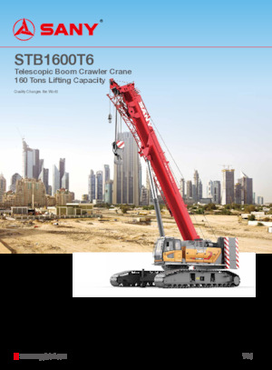 Gru cingolate - braccio telescopico Sany STB1600T6