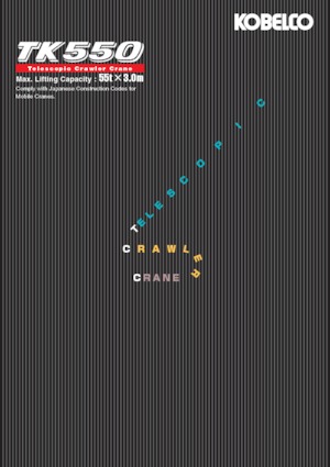 Gru cingolate - braccio telescopico Kobelco TK550