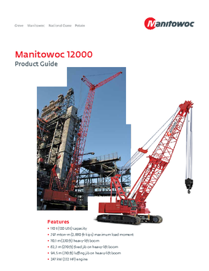 Gru cingolate - braccio a traliccio Manitowoc 12000 E