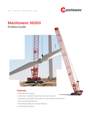 Gru cingolate - braccio a traliccio Manitowoc 16000