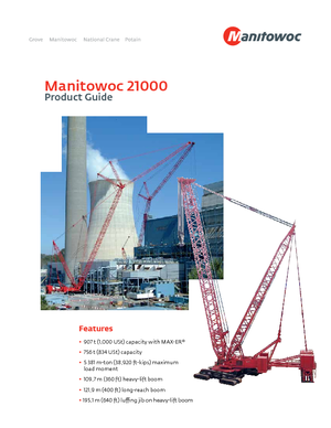Gru cingolate - braccio a traliccio Manitowoc 21000
