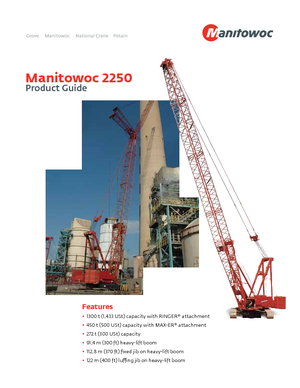 Gru cingolate - braccio a traliccio Manitowoc 2250