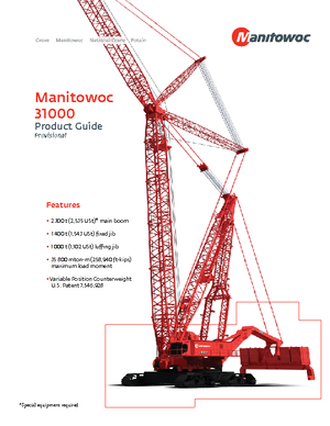 Gru cingolate - braccio a traliccio Manitowoc 31000 E