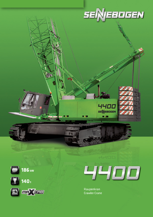 Gru cingolate - braccio a traliccio Sennebogen 4400 Star Lifter
