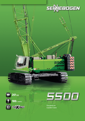 Gru cingolate - braccio a traliccio Sennebogen 5500 Star Lifter