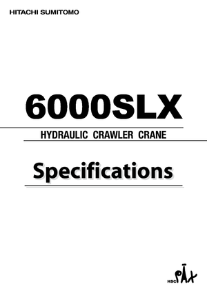 Gru cingolate - braccio a traliccio Hitachi Sumitomo 6000 SL-X