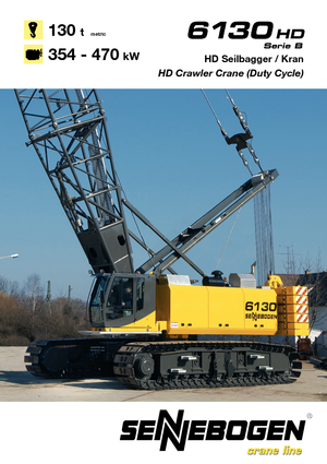 Gru cingolate - braccio a traliccio Sennebogen 6130 HD