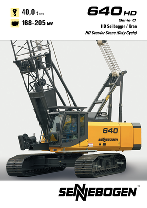 Gru cingolate - braccio a traliccio Sennebogen 640 HD