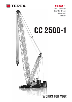 Gru cingolate - braccio a traliccio Terex-Demag CC 2500-1