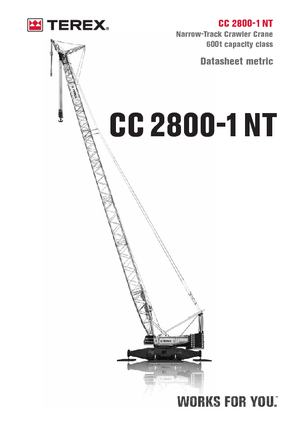 Gru cingolate - braccio a traliccio Terex-Demag CC 2800-1 NT