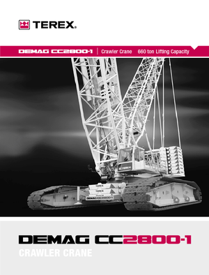 Gru cingolate - braccio a traliccio Terex-Demag CC 2800-1