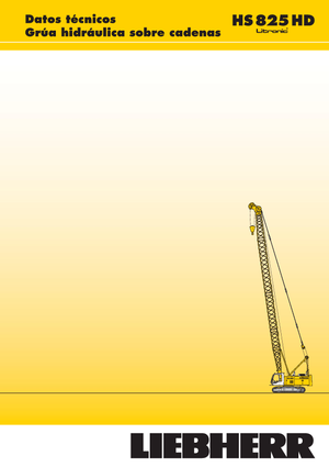 Gru cingolate - braccio a traliccio Liebherr HS 825 HD Litr.