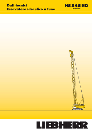 Gru cingolate - braccio a traliccio Liebherr HS 845 HD Litr.
