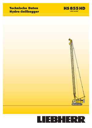 Gru cingolate - braccio a traliccio Liebherr HS 855 HD Litr.
