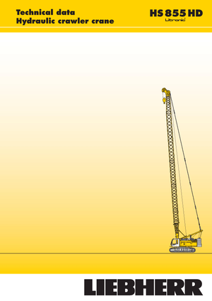 Gru cingolate - braccio a traliccio Liebherr HS 855 HD Litr.