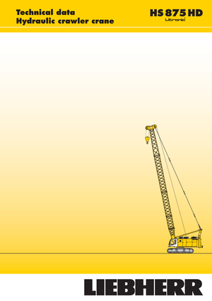 Gru cingolate - braccio a traliccio Liebherr HS 875 HD Litr.