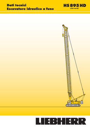 Gru cingolate - braccio a traliccio Liebherr HS 895 HD