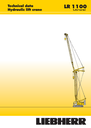 Gru cingolate - braccio a traliccio Liebherr LR 1100