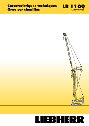 Gru cingolate - braccio a traliccio Liebherr LR 1100
