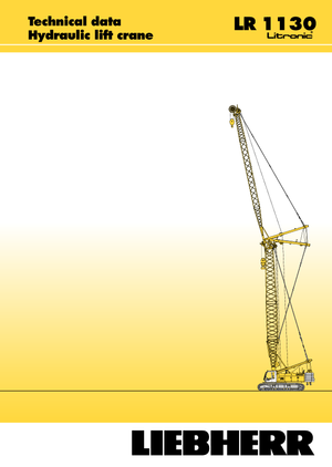 Gru cingolate - braccio a traliccio Liebherr LR 1110