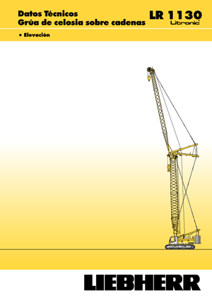 Gru cingolate - braccio a traliccio Liebherr LR 1110