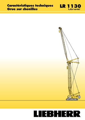 Gru cingolate - braccio a traliccio Liebherr LR 1110