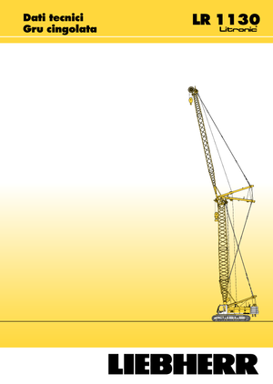 Gru cingolate - braccio a traliccio Liebherr LR 1110