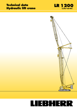 Gru cingolate - braccio a traliccio Liebherr LR 1200
