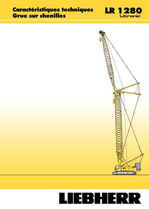 Gru cingolate - braccio a traliccio Liebherr LR 1280