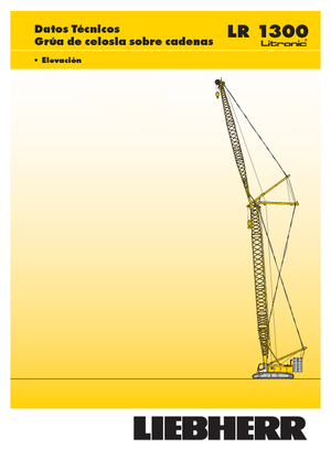 Gru cingolate - braccio a traliccio Liebherr LR 1300 SX