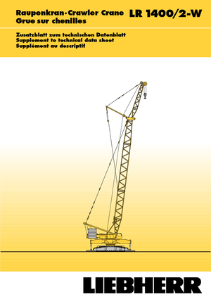 Gru cingolate - braccio a traliccio Liebherr LR 1400/2