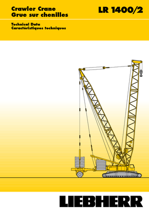 Gru cingolate - braccio a traliccio Liebherr LR 1400/2