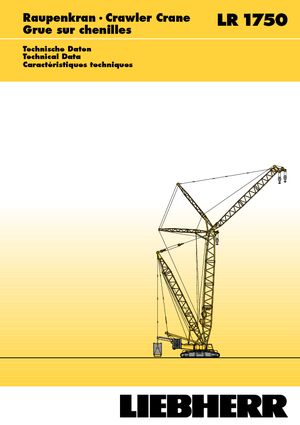 Gru cingolate - braccio a traliccio Liebherr LR 1750