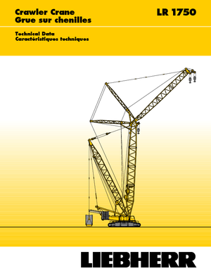 Gru cingolate - braccio a traliccio Liebherr LR 1750