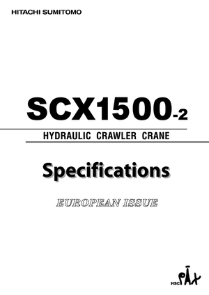 Gru cingolate - braccio a traliccio Hitachi Sumitomo SCX 1500-2