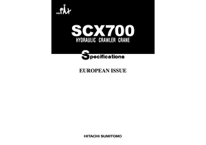 Gru cingolate - braccio a traliccio Hitachi Sumitomo SCX 700
