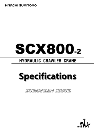 Gru cingolate - braccio a traliccio Hitachi Sumitomo SCX 800-2