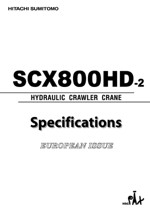 Gru cingolate - braccio a traliccio Hitachi Sumitomo SCX 800 HD 2