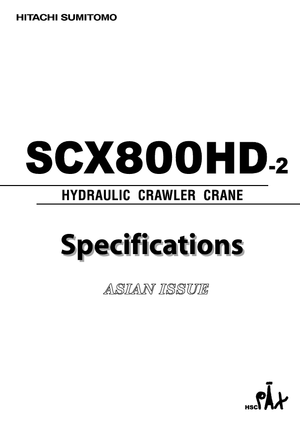 Gru cingolate - braccio a traliccio Hitachi Sumitomo SCX 800 HD 2